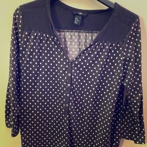 Black spotted shirt